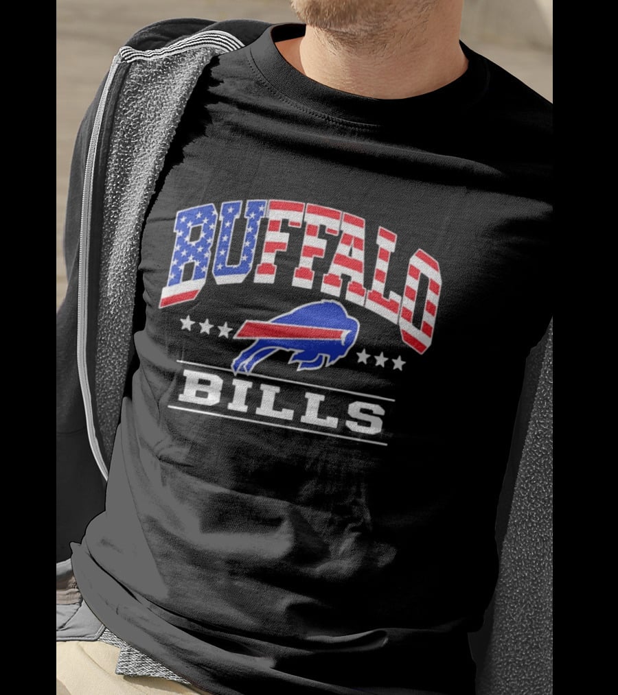 Buffalo Bills 1776 2026 American Flag 250 Years 4th Of July Celebration T-Shirt