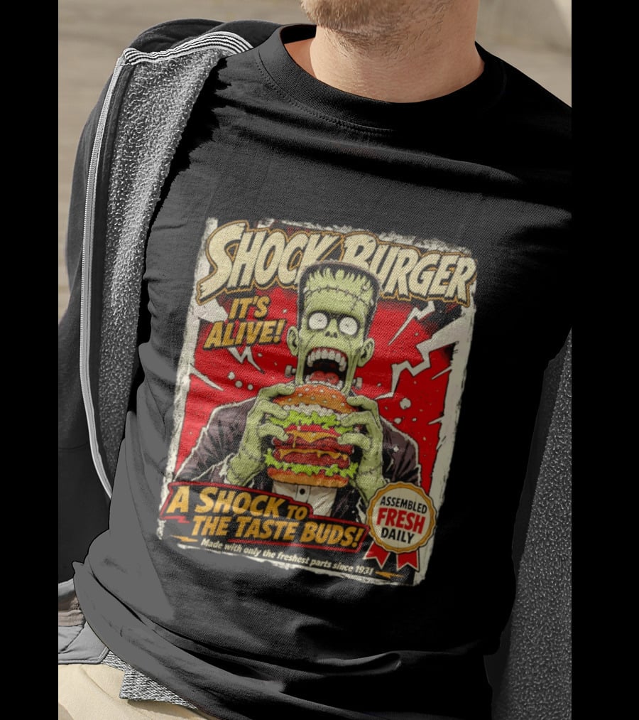 Shock Burger It's Alive Assembled Fresh Daily Since 1931 T-Shirt