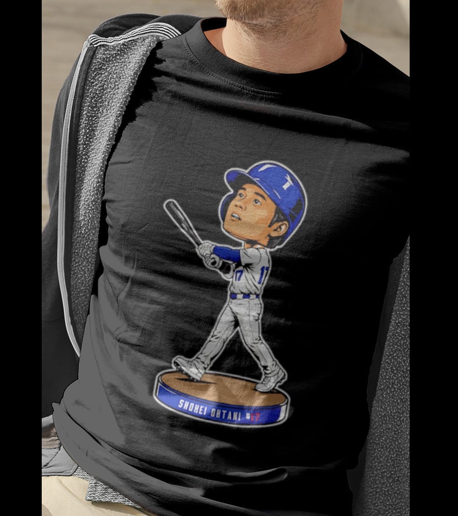Shohei Ohtani Los Angeles Dodgers #17 Bobblehead Collectible T-Shirt