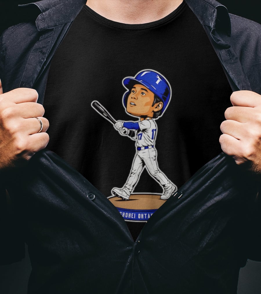 Shohei Ohtani Los Angeles Dodgers #17 Bobblehead Collectible T-Shirt