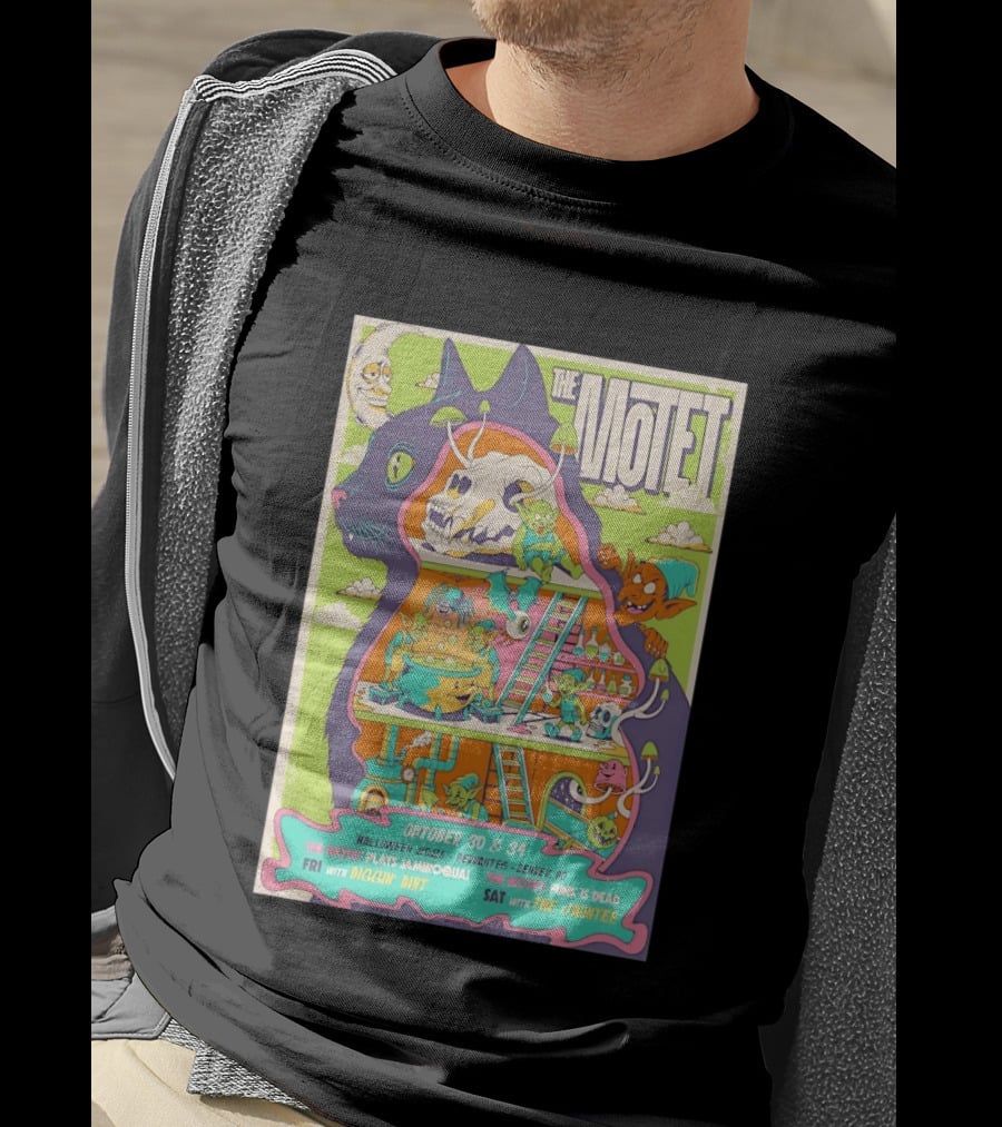 The Motet Plays Jamiroquai Halloween 2026 Cervantes Denver Concert Funk Is Dead Diggin' Dirt The Jauntee T-Shirt