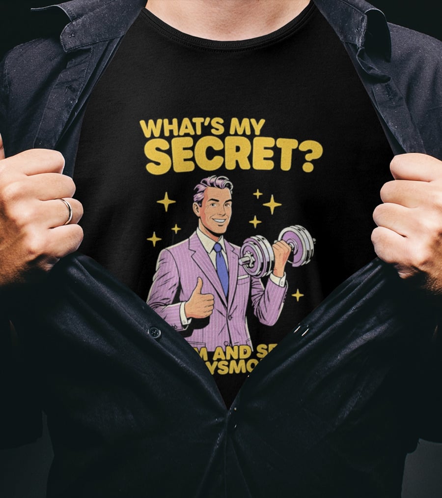 What's My Secret Autism And Severe Body Dysmorphia Thumbs Up With Dumbbell T-Shirt
