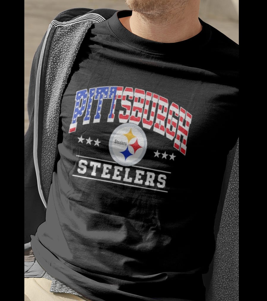 Pittsburgh Steelers American Flag 1776 2026 250 Years Celebration T-Shirt