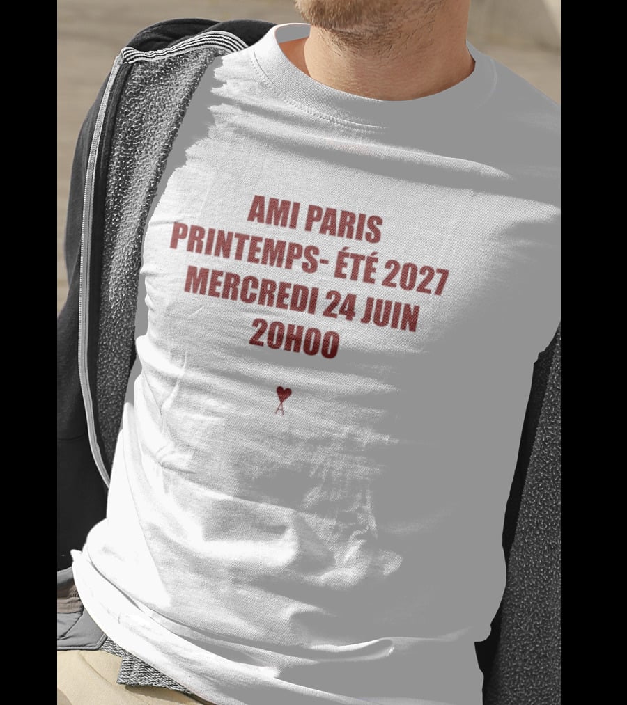 Ami Paris Printemps Été 2027 Mercredi 24 Juin 20H00 Heart T-Shirt