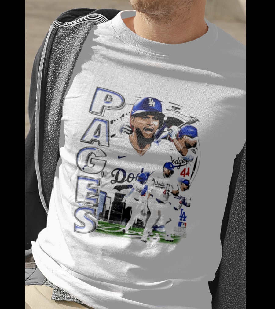 Andy Pages Los Angeles Dodgers 90s Bootleg Collage Dodgers 44 T-Shirt