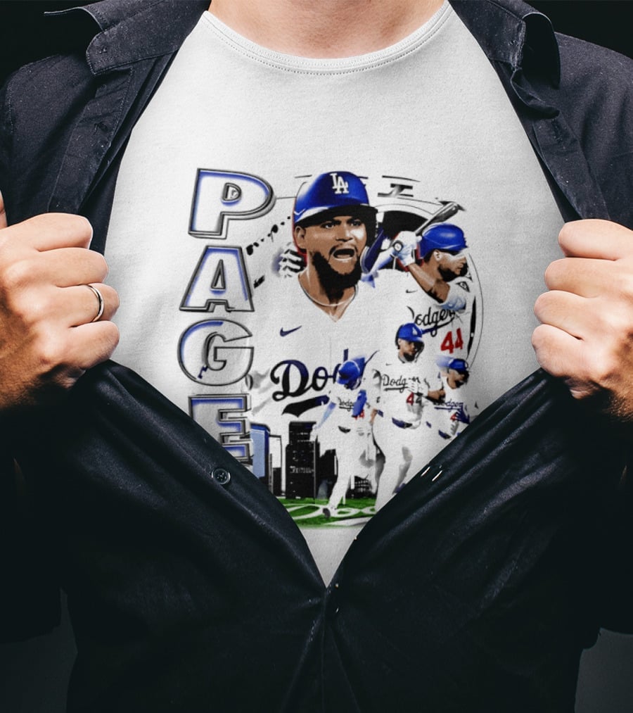 Andy Pages Los Angeles Dodgers 90s Bootleg Collage Dodgers 44 T-Shirt
