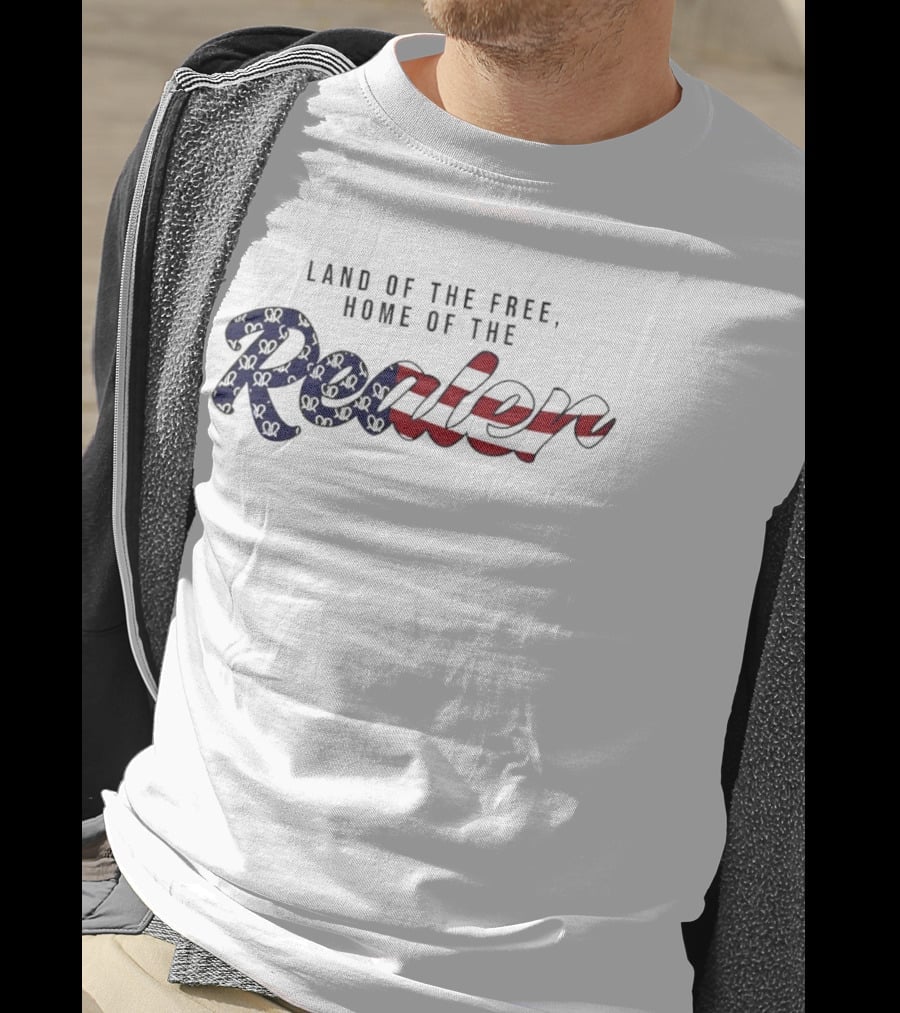 Land Of The Free Home Of The Realer American Flag T-Shirt