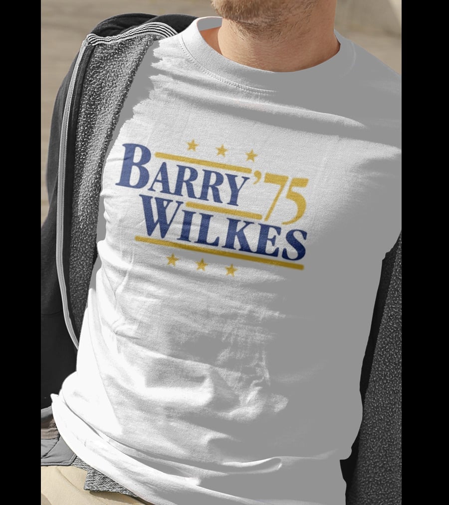 Barry Wilkes '75 Golden State Warriors Six Stars T-Shirt