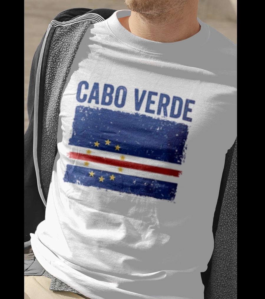 Cabo Verde Flag African Country Patriotic Stars And Stripes T-Shirt