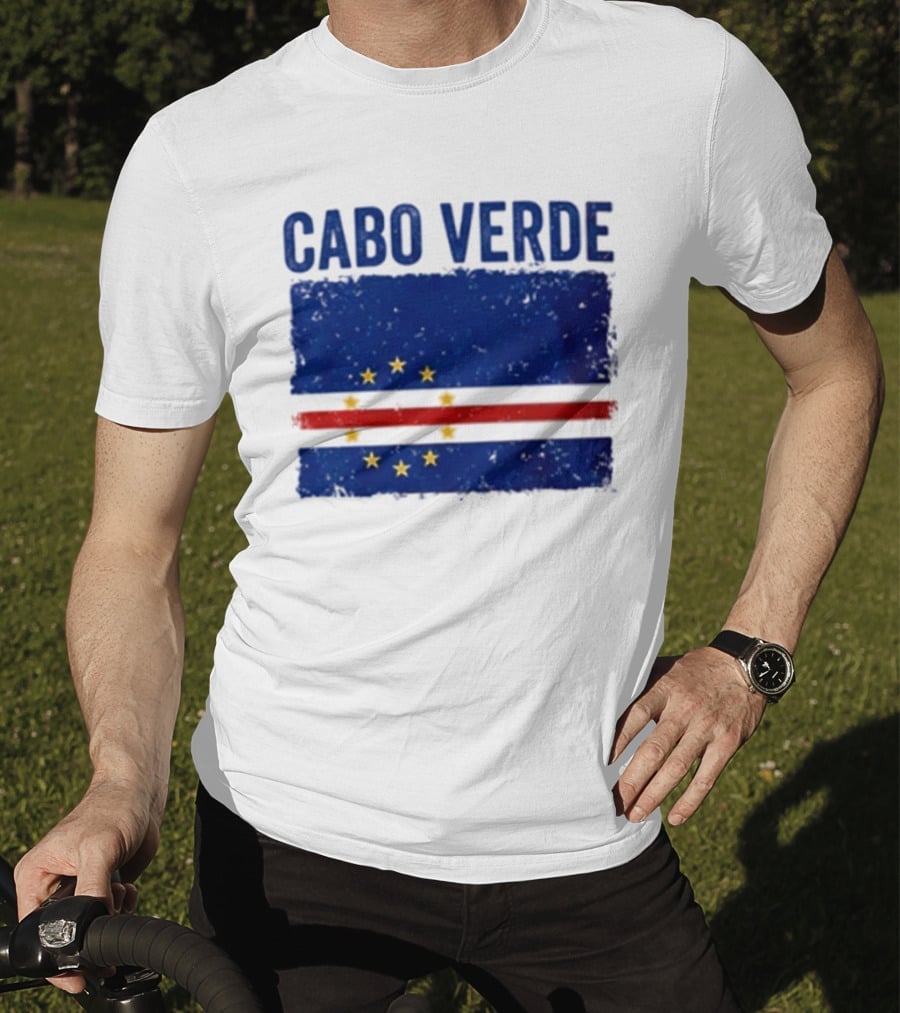 Cabo Verde Flag African Country Patriotic Stars And Stripes T-Shirt