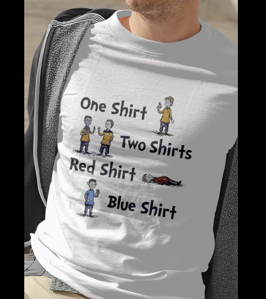 One Shirt Two Shirts Red Shirt Blue Meme T-Shirt