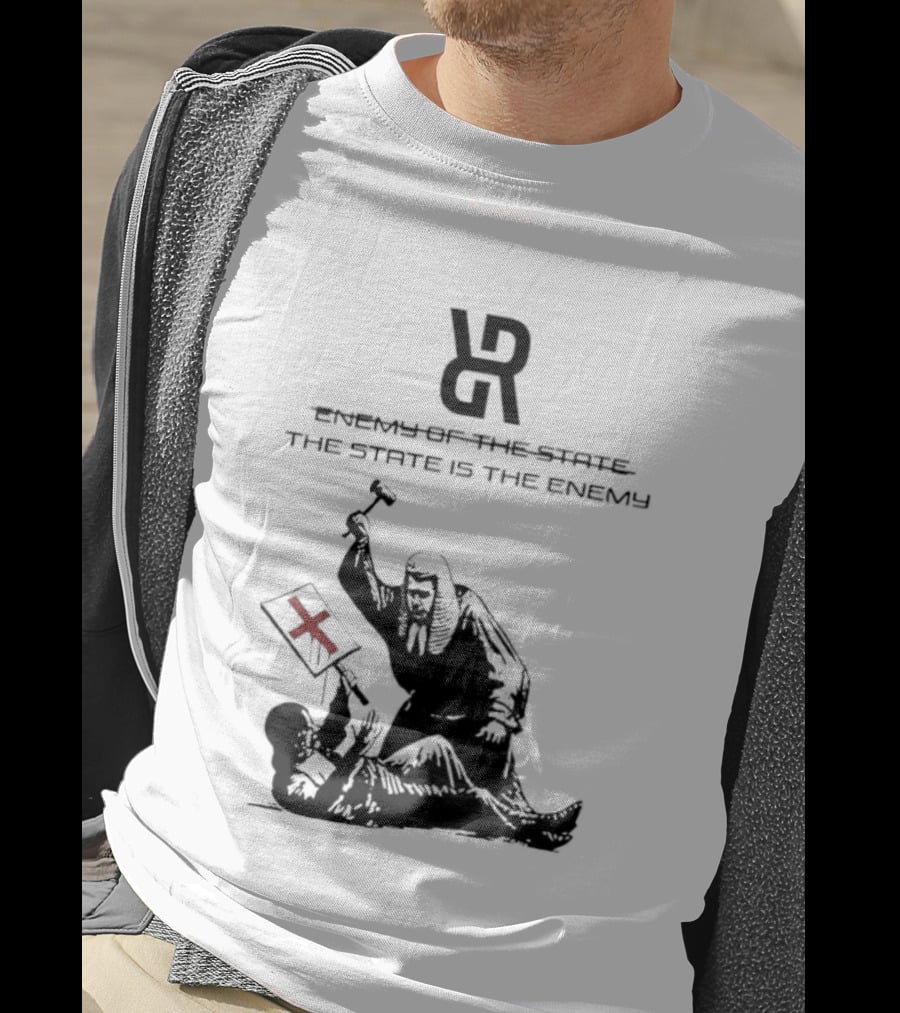 Revolutionary Struggle Judging The State Is The Enemy Political Protest T-Shirt