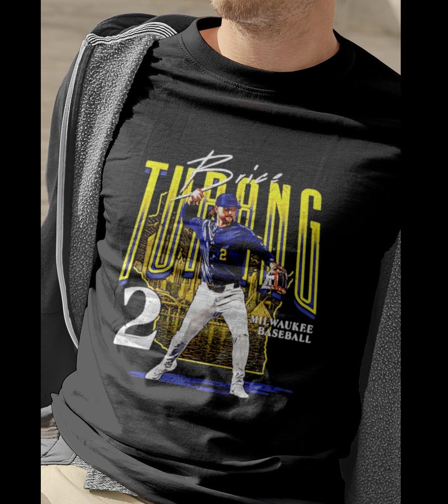Brice Turang Milwaukee Baseball Player Number 2 T-Shirt