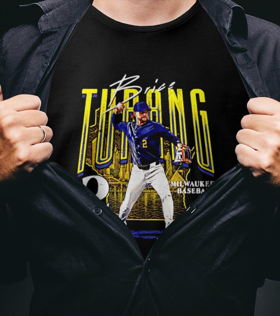 Brice Turang Milwaukee Baseball Player Number 2 T-Shirt