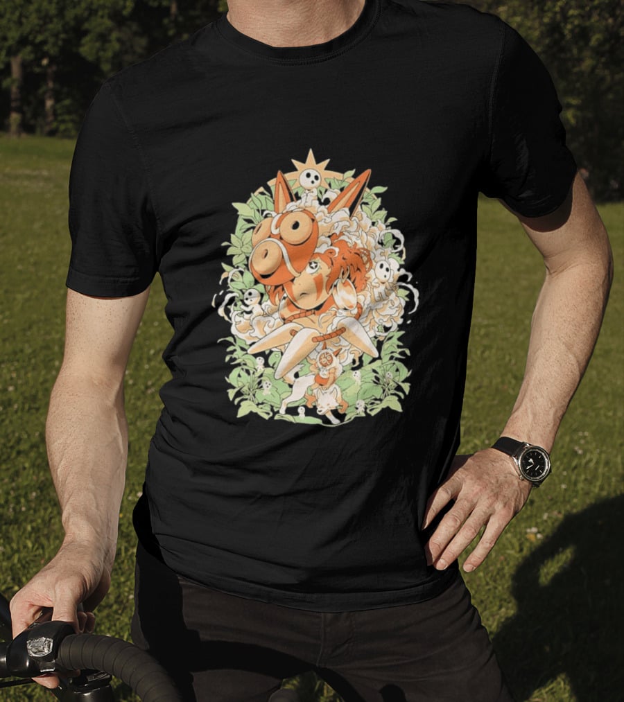 Princess Mononoke Moro Kodama Spirit Forest Adventure T-Shirt