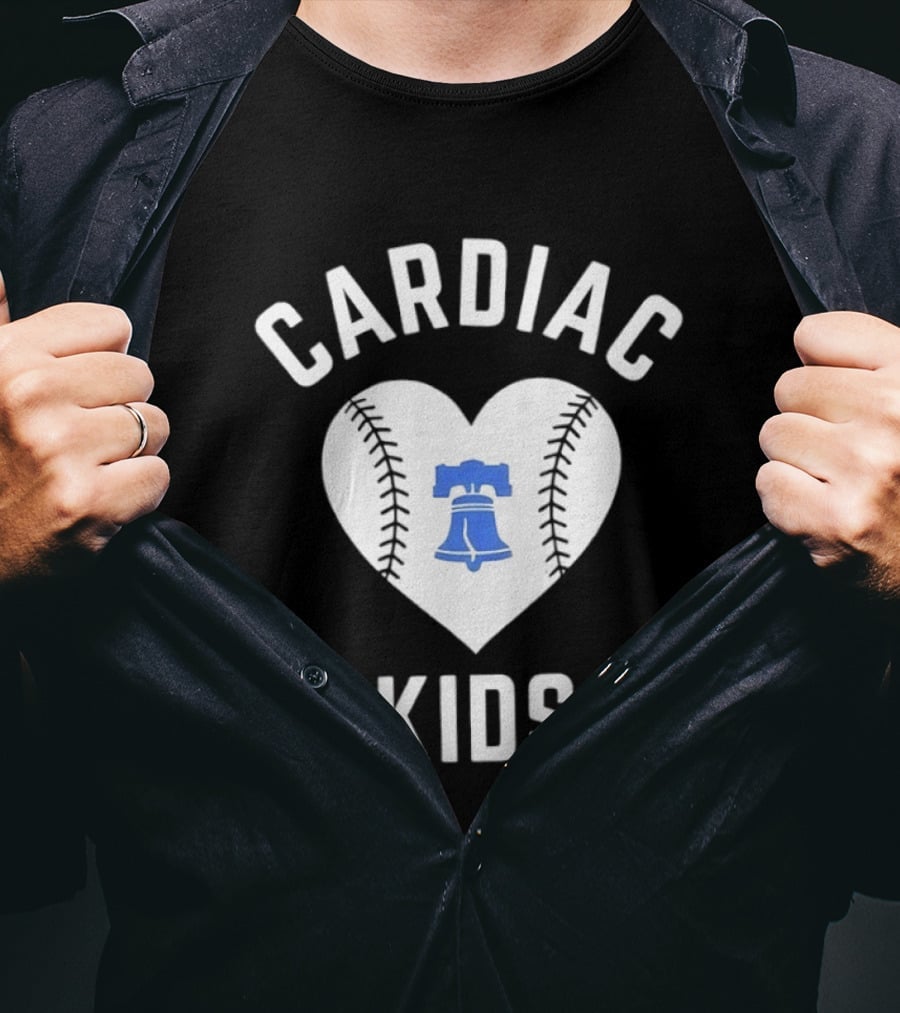 Cardiac Kids Heart Philadelphia Phillies Liberty Bell T-Shirt