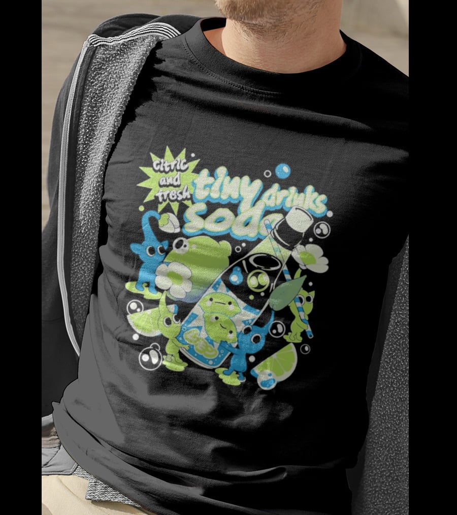 Tiny Drinks Soda Lemon Lime Pikmin Fresh And Juicy T-Shirt