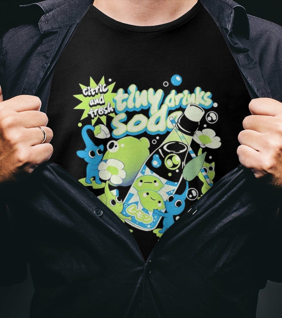 Tiny Drinks Soda Lemon Lime Pikmin Fresh And Juicy T-Shirt