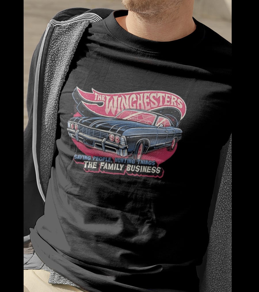 The Winchesters Impala Saving People Hunting Things Family Business T-Shirt