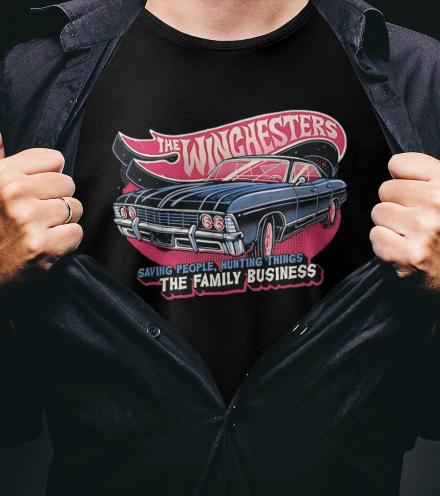 The Winchesters Impala Saving People Hunting Things Family Business T-Shirt