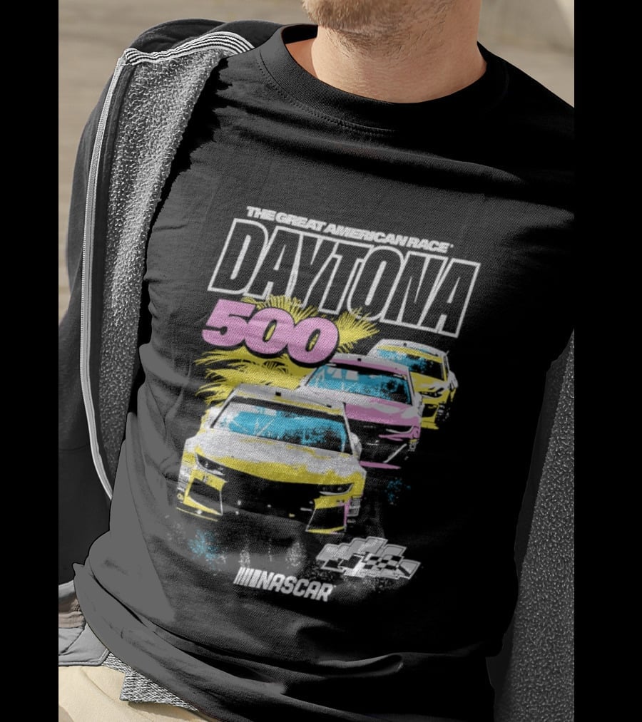 Daytona 500 NASCAR Racing The Great American Race Stock Car Competition T-Shirt