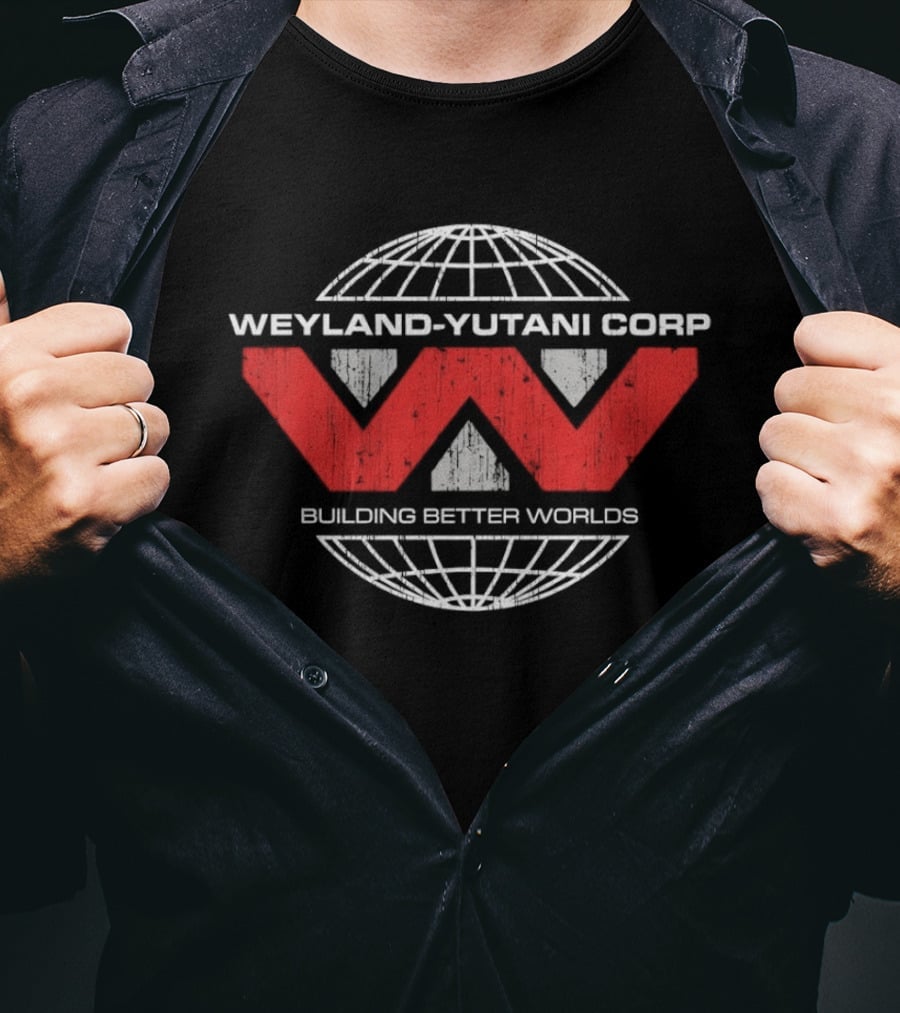 Weyland Yutani Corp Building Better Worlds Alien Franchise Merchandise T-Shirt