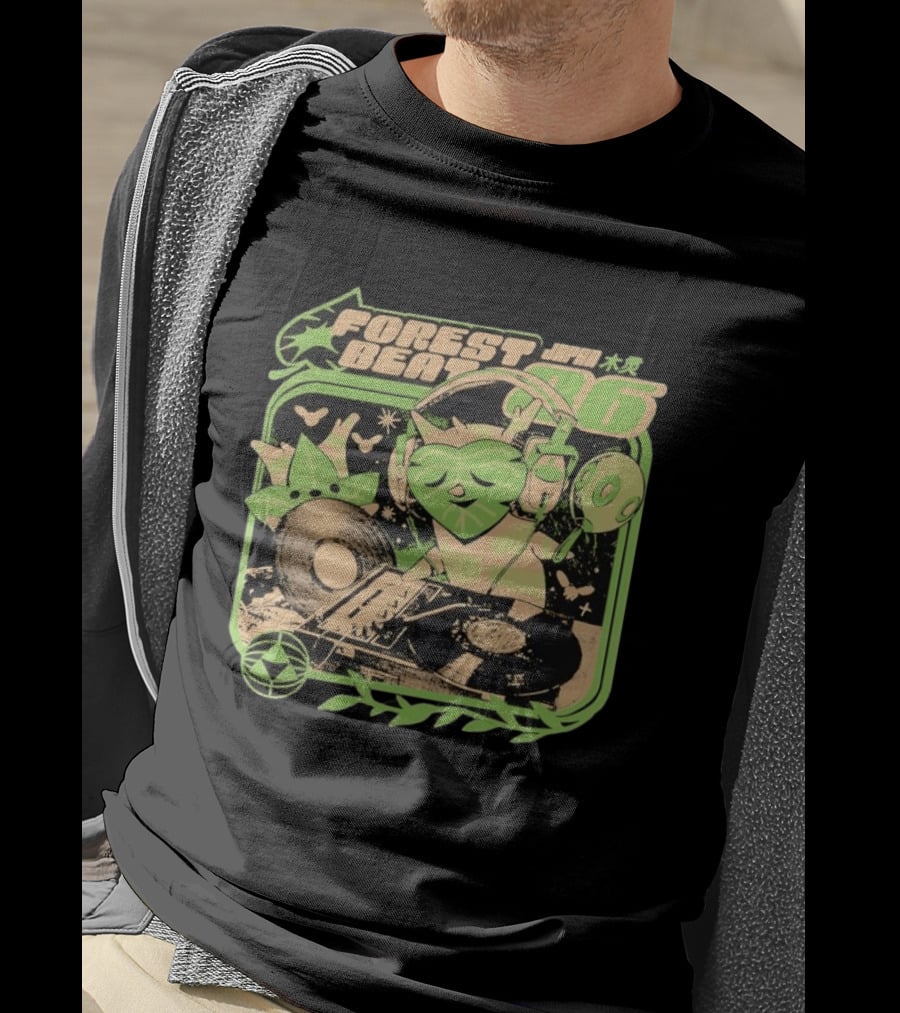Forest Beat Korok DJ Vinyl Turntable Japan Music 86 T-Shirt