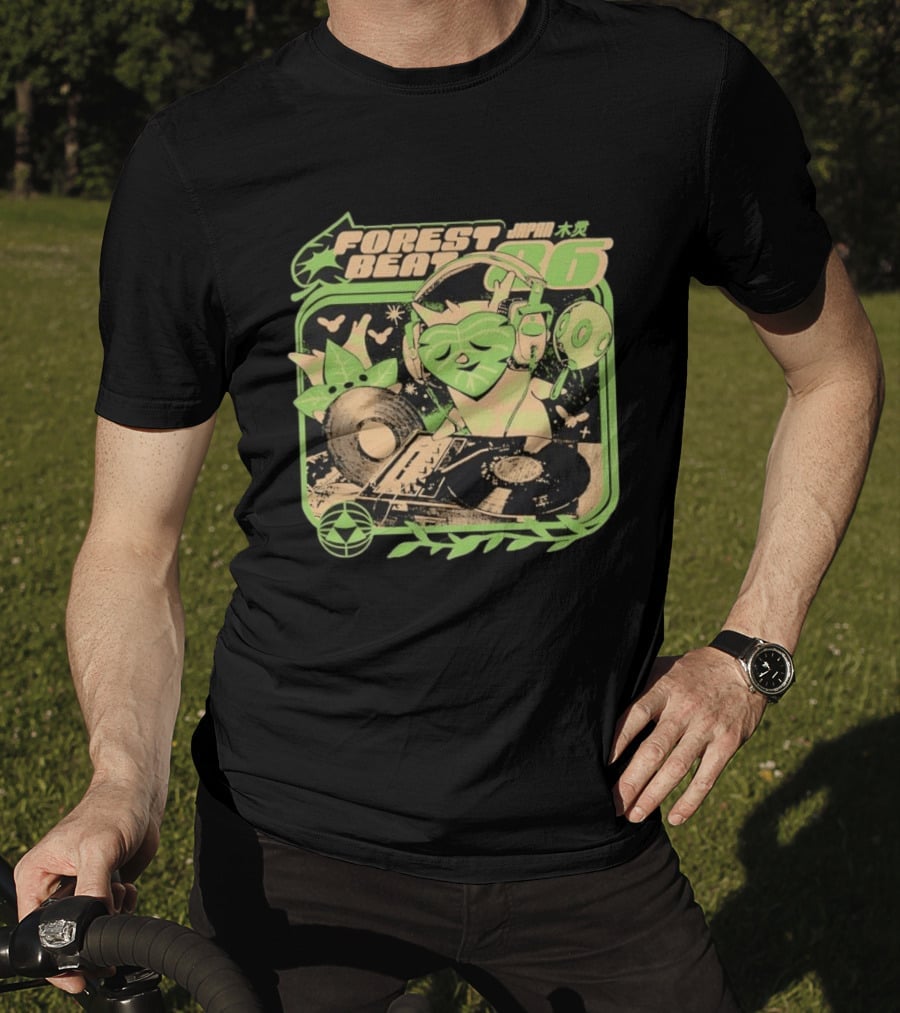 Forest Beat Korok DJ Vinyl Turntable Japan Music 86 T-Shirt