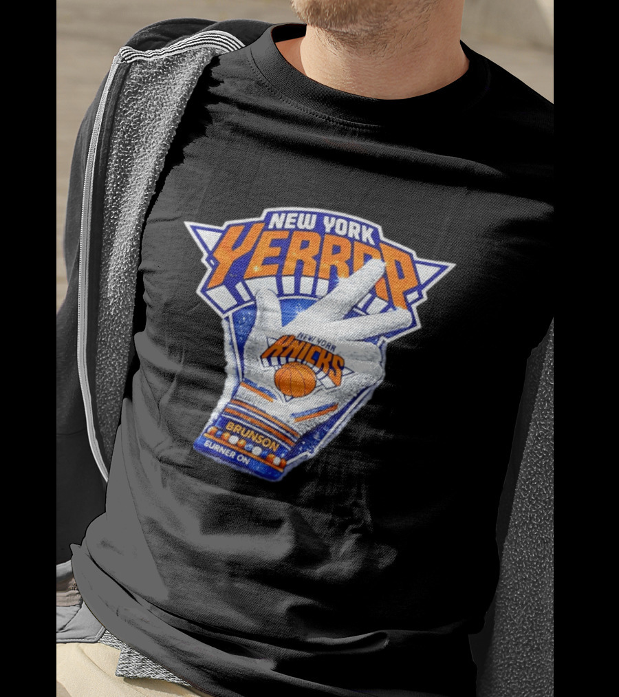 New York Yerrrp Jalen Brunson Knicks Burner On T-Shirt