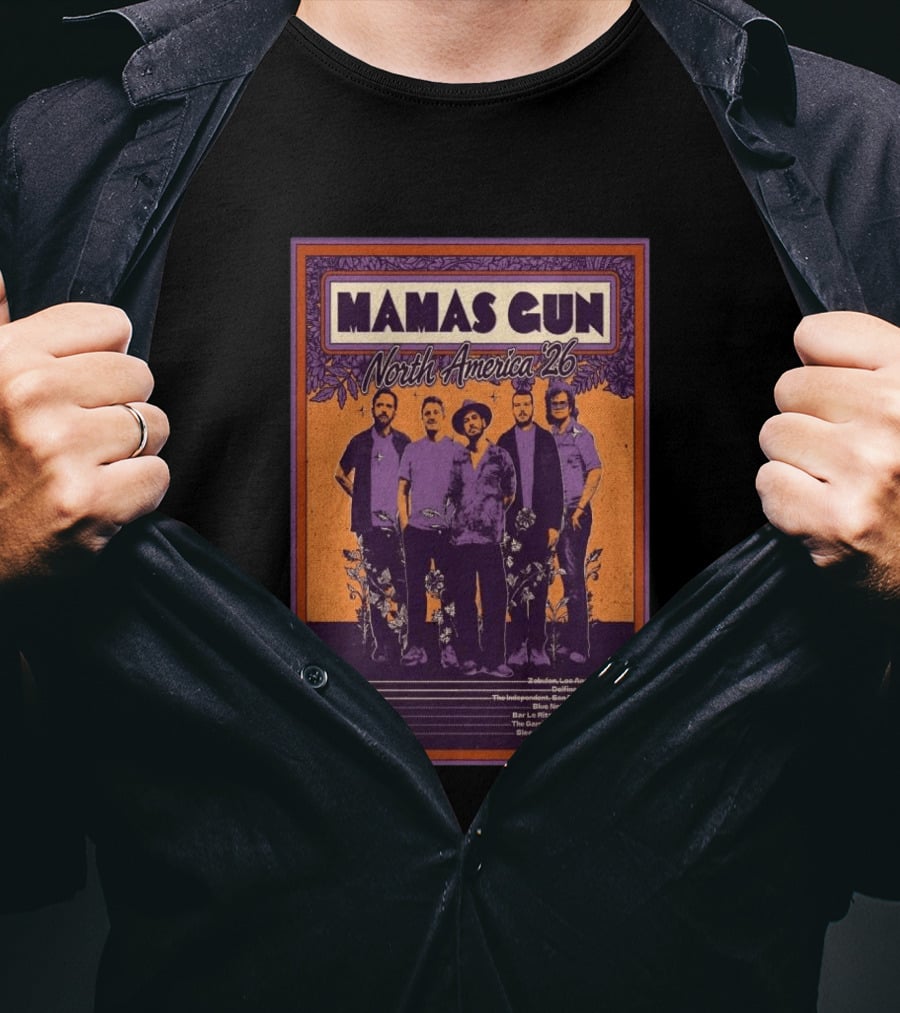 Mamas Gun North America Tour 2026 Dates And Locations T-Shirt