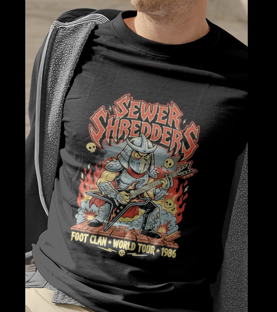 Sewer Shredders Foot Clan World Tour 1986 T-Shirt