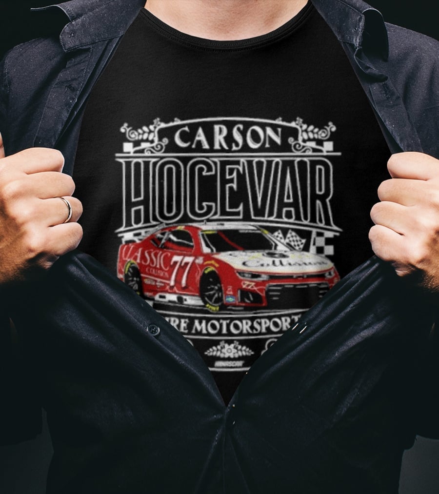 Carson Hocevar #77 Classic Collision Spire Motorsports T-Shirt