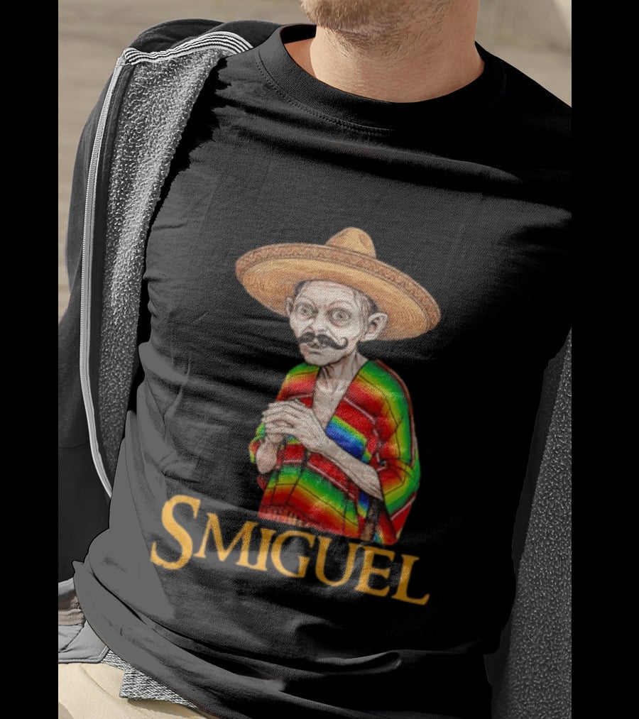 Smiguel Mexican Poncho Sombrero T-Shirt