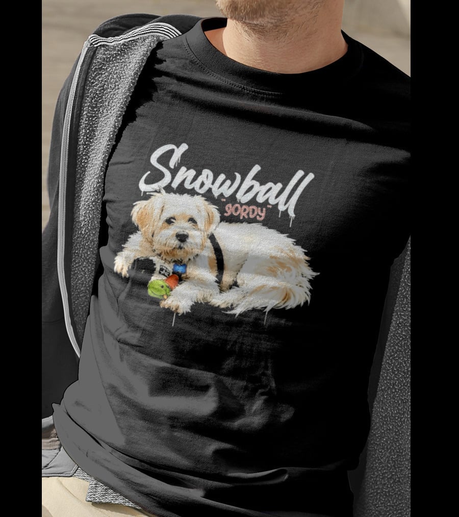 Snowball Gordy Dog With Playful Plush Toy T-Shirt