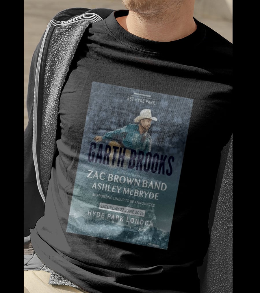 BST Hyde Park Garth Brooks Zac Brown Band Ashley McBryde London June 27 2026 T-Shirt