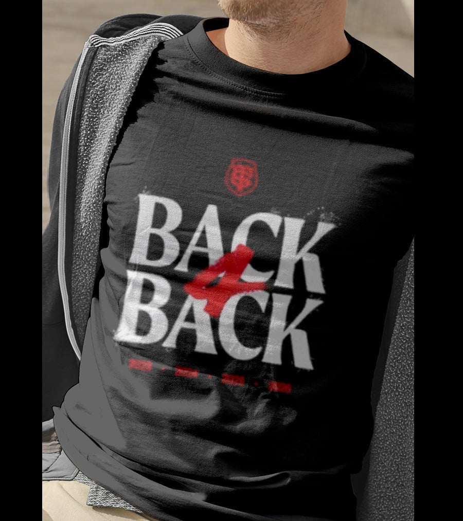 Stade Toulousain Back To Back 4 Times T-Shirt
