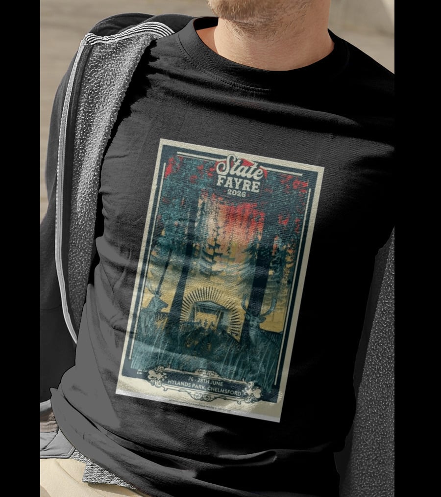 State Fayre 2026 Hylands Park Chelmsford June 26 28 Forest Deer Scene T-Shirt