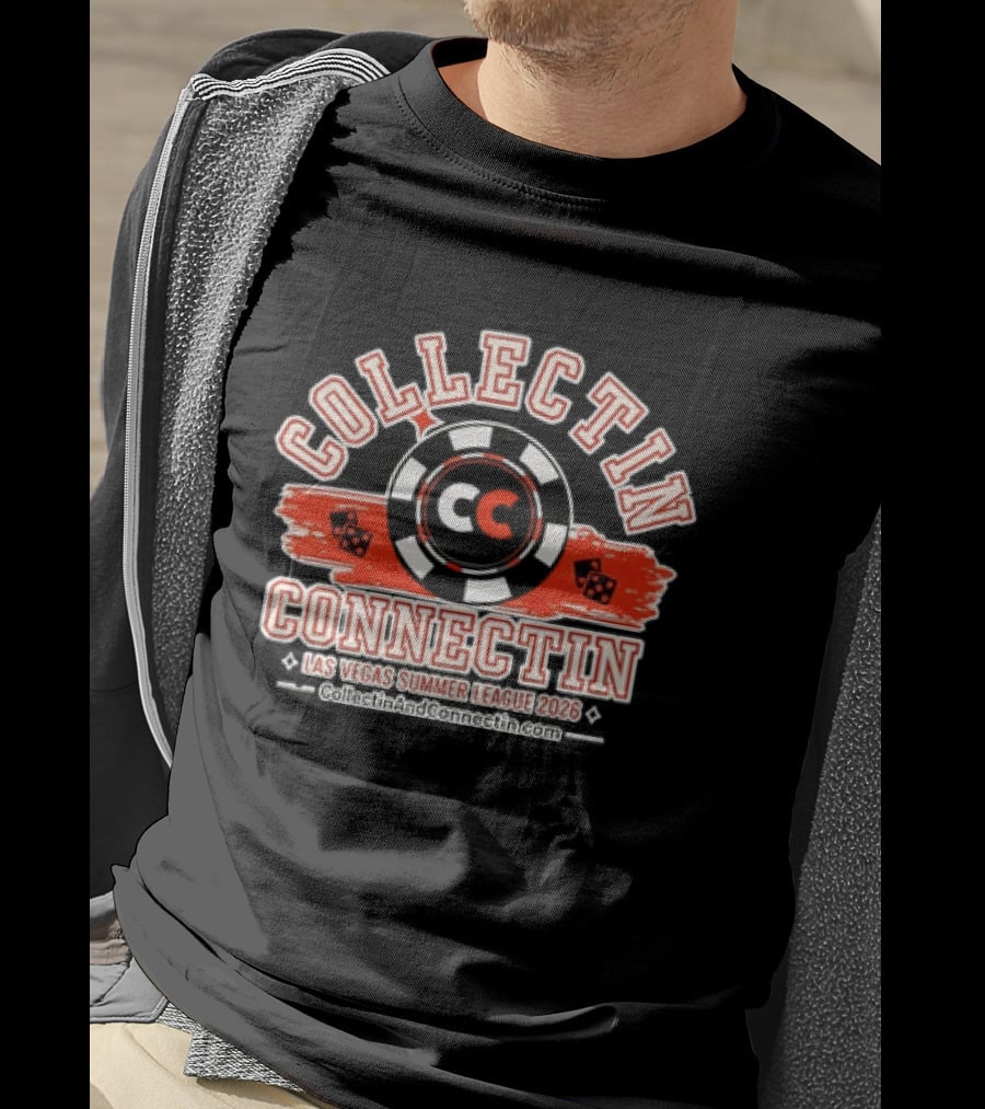 Collectin Connectin Las Vegas Summer League 2026 Casino Dice Poker Chip T-Shirt