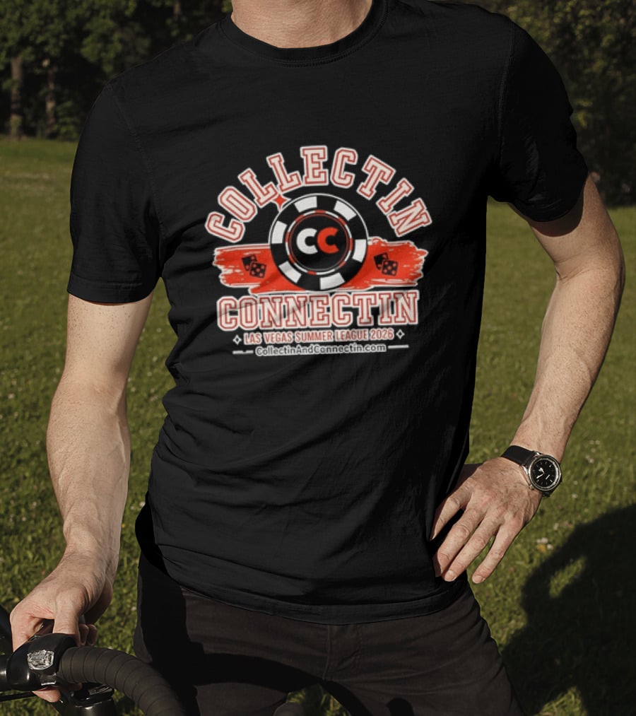 Collectin Connectin Las Vegas Summer League 2026 Casino Dice Poker Chip T-Shirt