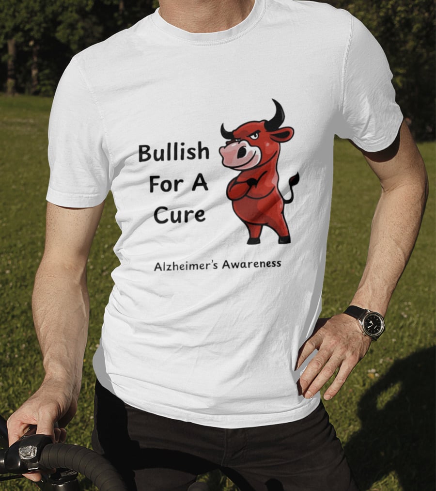 Bullish For A Cure Alzheimer's Awareness Red Bull T-Shirt