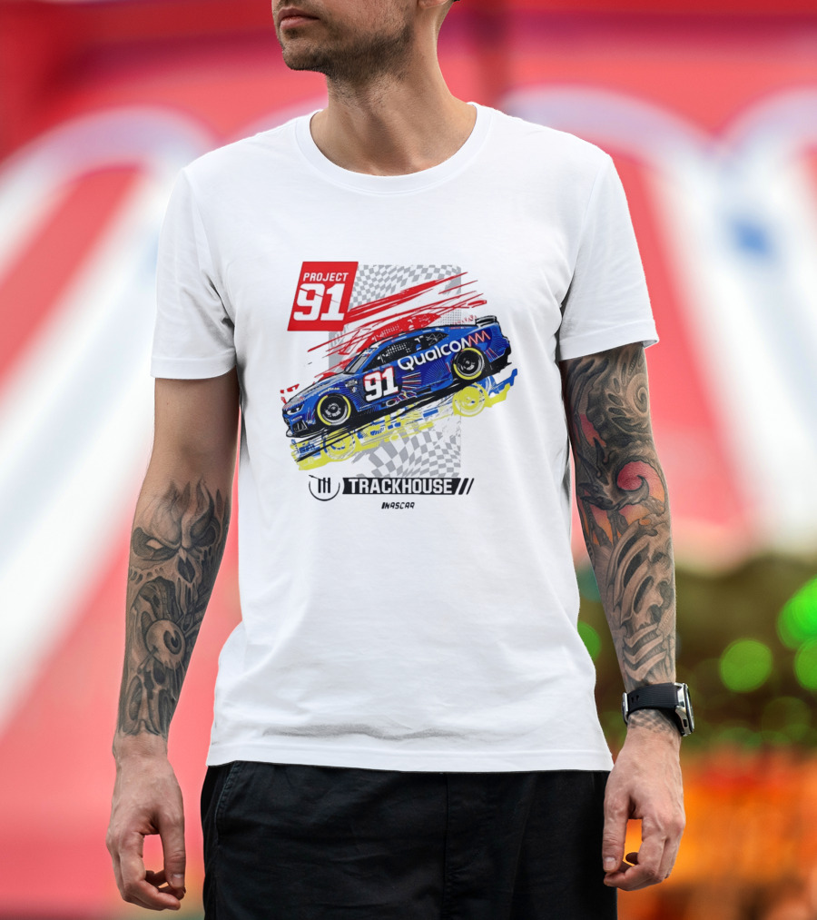 Project 91 Trackhouse Racing Qualcomm NASCAR T-Shirt