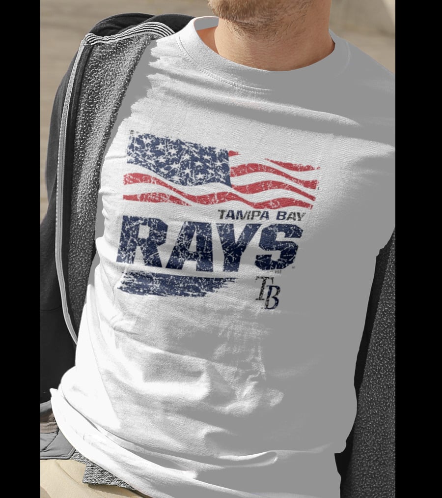 Tampa Bay Rays 4th Of July American Flag T-Shirt