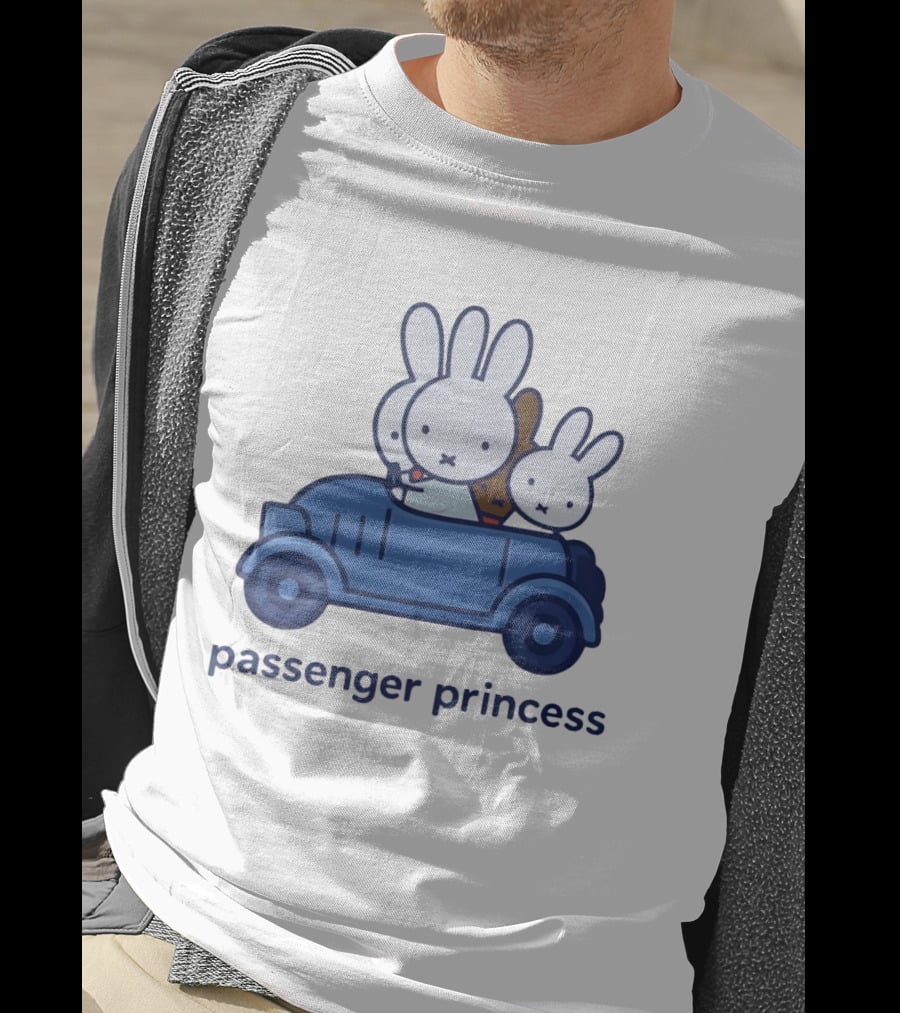 Miffy Passenger Princess Bunny Rabbit Car Ride T-Shirt