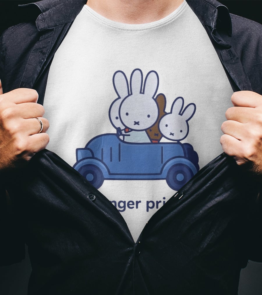 Miffy Passenger Princess Bunny Rabbit Car Ride T-Shirt