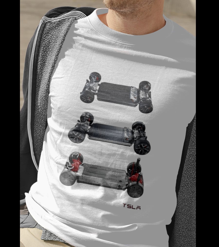 Tesla Foundation Chassis Electric Vehicle E S L A T-Shirt