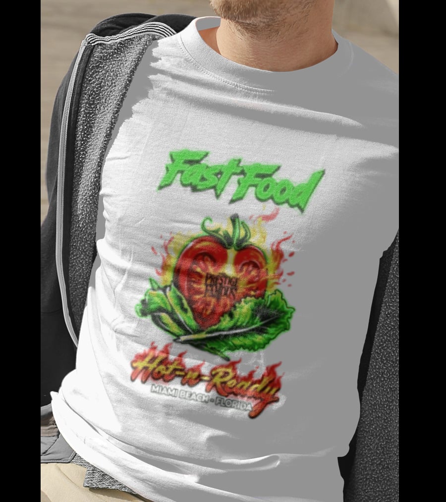 Fast Food Prestige Famous Hot N Ready Miami Beach Florida T-Shirt