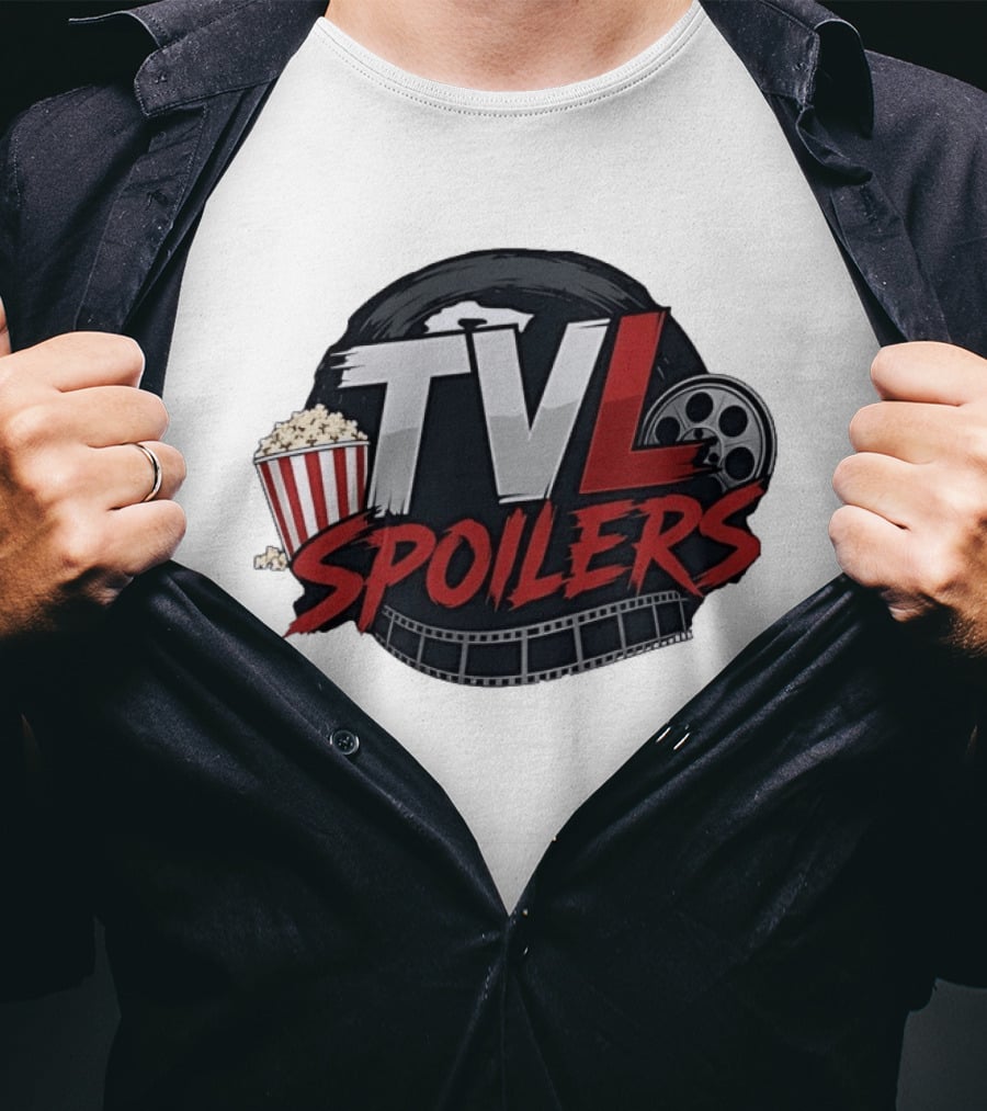 TVL Spoilers Cinema Movie Lover Popcorn Film Reel T-Shirt