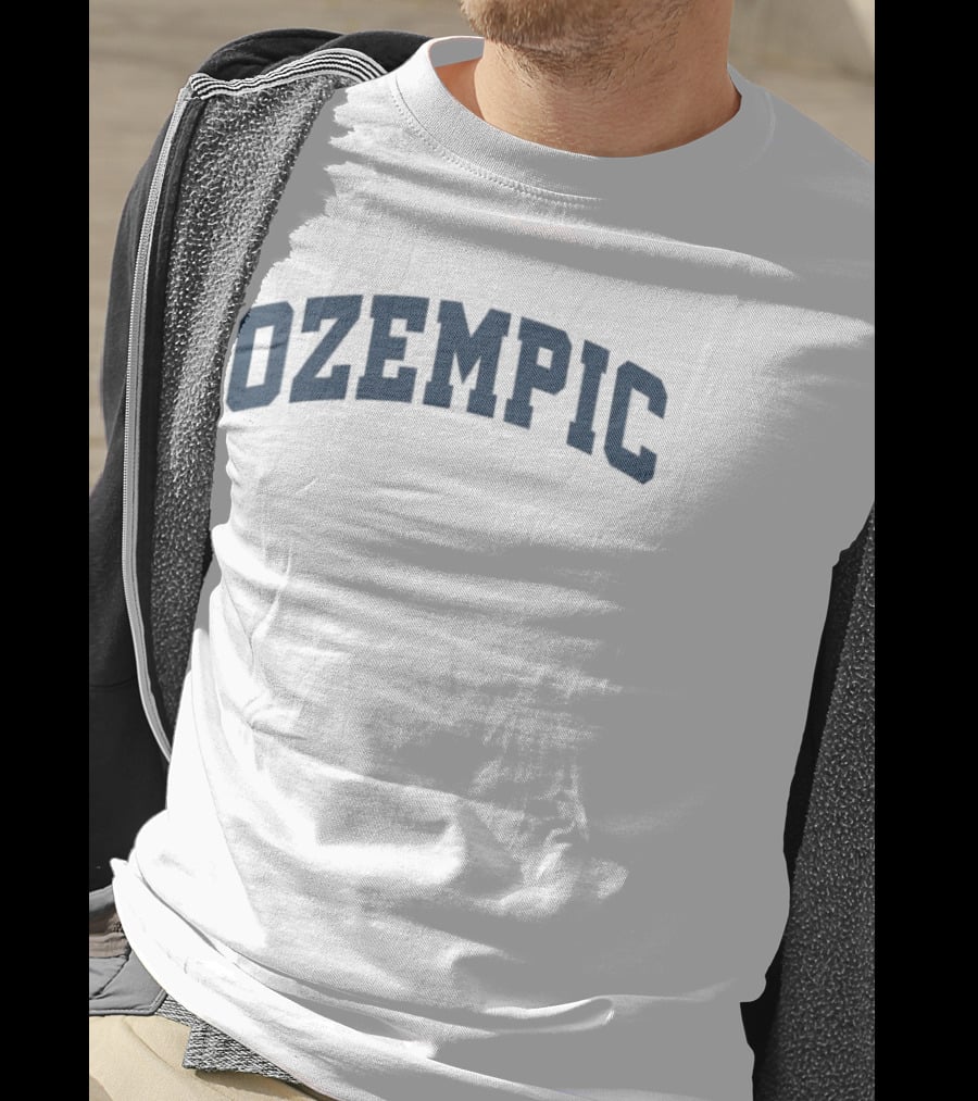 Ozempic Arch Style Classic Bold Font Navy T-Shirt