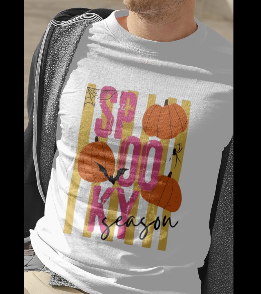 Spooky Season Pumpkins Bats Spiders Halloween 2026 T-Shirt