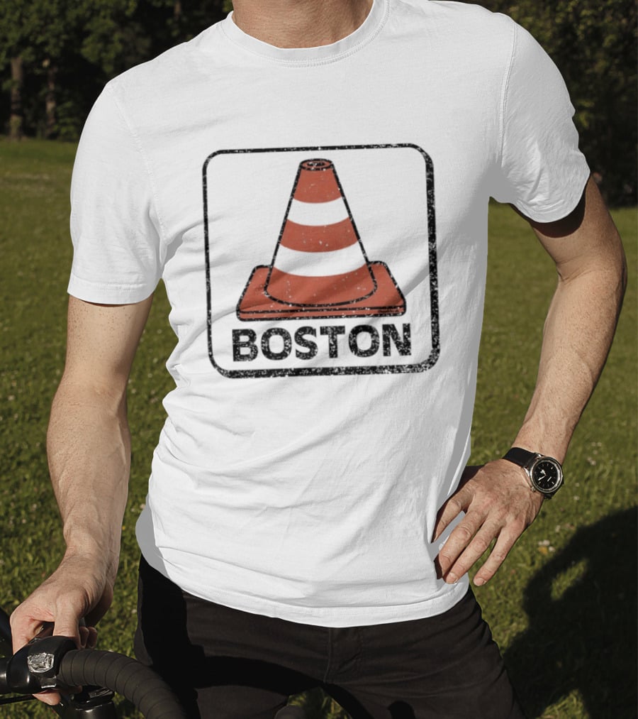 Boston Traffic Cone Urban Humor T-Shirt